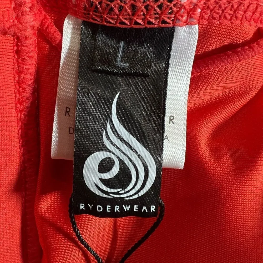 Ryder wear sports bra tangerine orange high impact size large